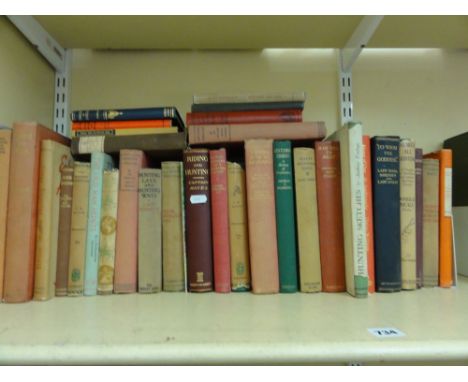 A collection of assorted books on riding and hunting, approx 30 volumes