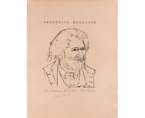 signed and dedicated in pencil 'for Bertrand Russell - Ben Shahn' (lower centre), additionally signed in pen by Bertrand Russ