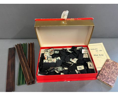 A mahjong set 