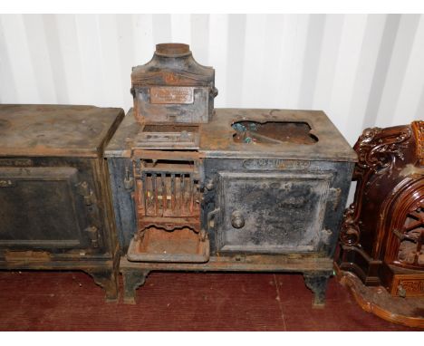 A Victorian cast iron kitchen range 'The Beetonette', by C Havers &amp; Sons Ltd, Charing Cross, Norwich., raised on bracket 