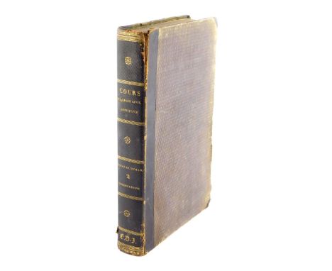 J G Ernst. Cours de Droit Civil Approfondi, manuscript, Professeur a le' Universite Catholique de Louvain, 1836 - 1839.