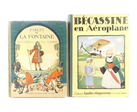 De Caumery and De J - P Pinchon. Becassine en Aeroplane, first edition, published by Gautier - Languereau, Paris 1930., toget