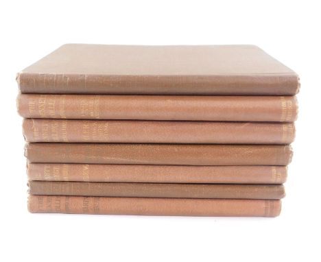The Bennett College Reference Library, edited by H Stenton Burdett et al., brown cloth, 7 vols, comprising Mechanics, Engine 