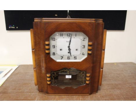 AN ART DECO VEDETTE VAROUD - TELLIER WALL CLOCK