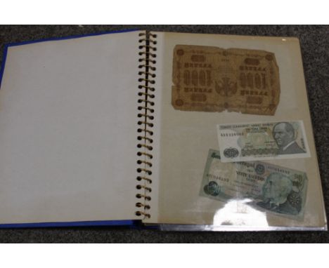 AN ALBUM OF VINTAGE WORLD BANK NOTES 