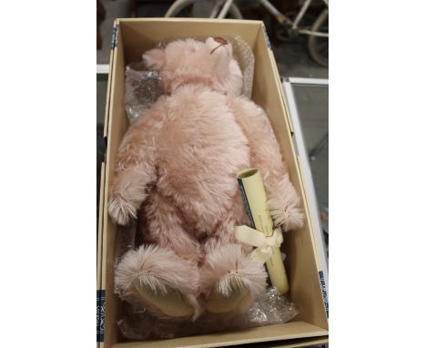 A STEIFF LIMITED EDITION MOHAIR ' TEDDY BEAR 1927 ROSE 48', number 1994 of 7000, white tag 407192, working growler, with box 