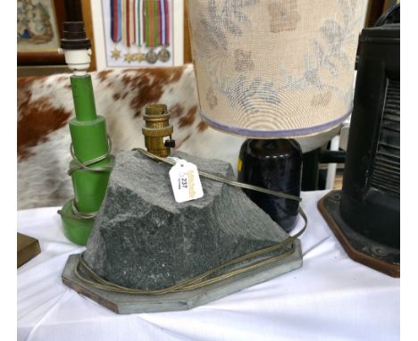 Three vintage lamp bases