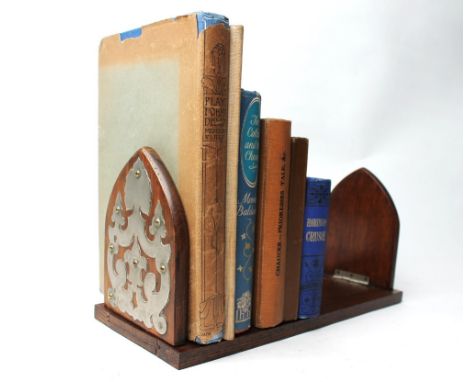 Sliding book trough and quantity of vintage books
