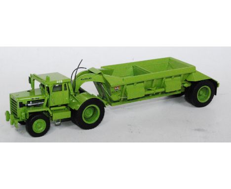 A Dan Models 1/50 sale resin factory built model of a Euclid B70 tractor/trailer bottom dump, nicely made example (loose)