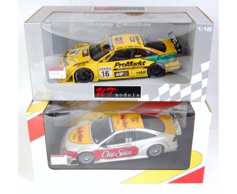 Four various boxed 1/18th and 1/24th scale F1 and High Speed Racing diecasts, all appear as issued to include Minichamps exam