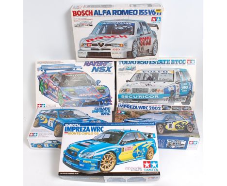 Six various boxed 1/24 scale Highspeed Racing and WRC Plastic Kits all appear as issued to include a Tamiya Volvo 850 Estate 