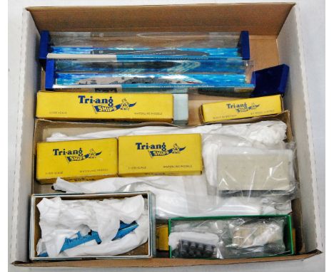 One box containing a large quantity of various boxed and loose Triang Minic model ships, mixed examples to include Royal Yach