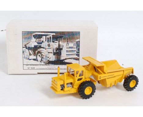 An ATM of France No. N55 1/50 scale model of a Le Tourneau WABCO Turnarocker 1955 dump truck, well made example in the origin