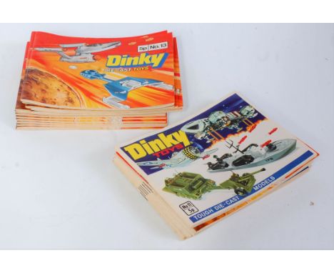 A quantity of various Dinky Toys catalogues to include 1977 and 1975 examples, all in very good condition