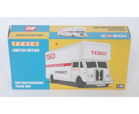 A Corgi Toys 1:76 scale Tesco limited edition guy pantechnicon van, appears as issued in the original plastic packed box, wit