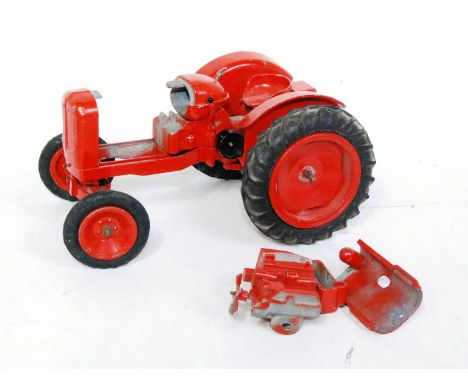A Denzil Skinner for Morris Motors, model of the Nuffield Universal tractor finished in red with black rubber tyres, model re