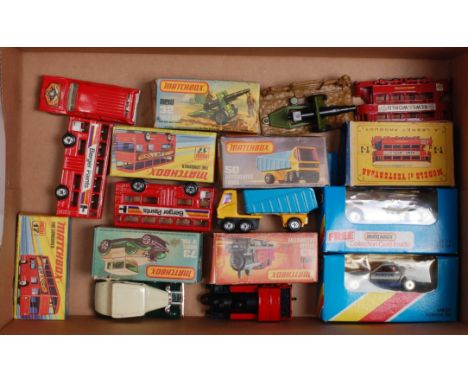 One tray containing a quantity of various loose and boxed Matchbox Superfast and Models of Yesteryear to include No. 17 'The 