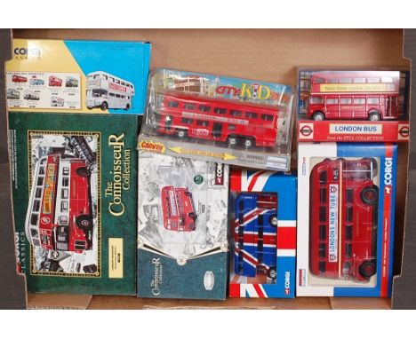 18 various boxed modern issue Corgi and other public transport and commercial vehicles to include a Corgi Classics Illuminati