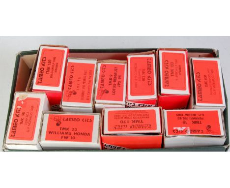 A Tameo Kits 1/43 scale F1 racing kit group, 10 boxed examples to include a Benetton Ford B193B, a Ferrari 340 Mexico Race 19