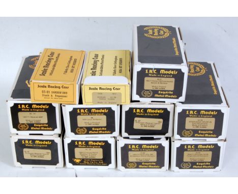 11 various boxed SRC Models of England 1/43 scale white metal and resin classic car kits to include a F1 Cooper Maserati type