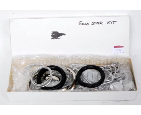 A vintage 1/9 scale white metal kit for a Classic Model Motorcycles of a BSA Gold Star DBD34 motorcycle, appears as issued in