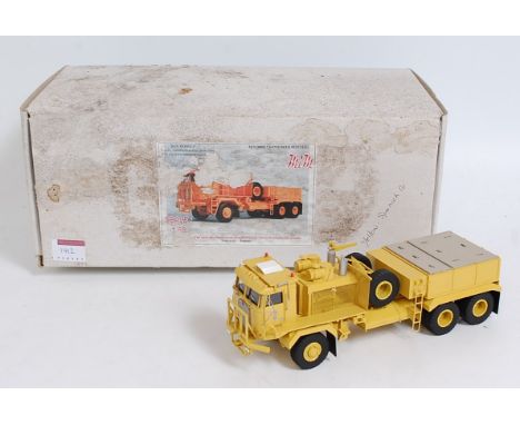 A Dan Models resin 1/50 scale factory built model of a Kenworth 993C.0.E. 6x6 heavy tow tractor, originally issued for use in