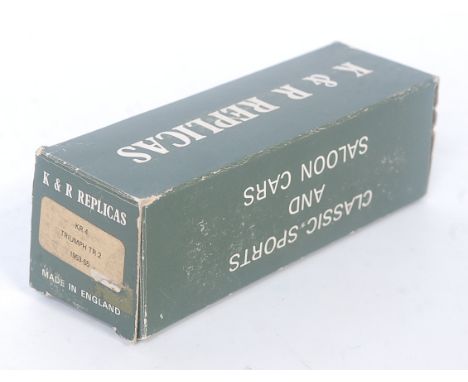 A K and R Replicas unbuilt model kit for a Triumph TR2 1953 racing car, in the original box
