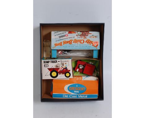 A boxed vintage diecast mixed group to include a Corgi Toys No. 266 Chitty Chitty Bang Bang, a Crescent Models No. 1263 Salad