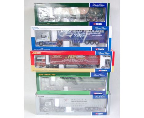 Five various boxed Corgi 1/50 scale limited edition road transport vehicles all appear as issued to include Ref. Nos. CC13106