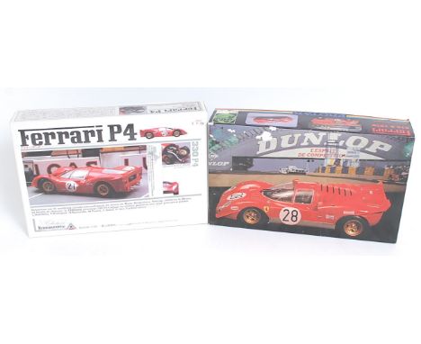 A Protar and Union Plastic Models of Japan 1/24 scale boxed Ferrari plastic car kit to include a Protar Ferrari 512S 1970 rac