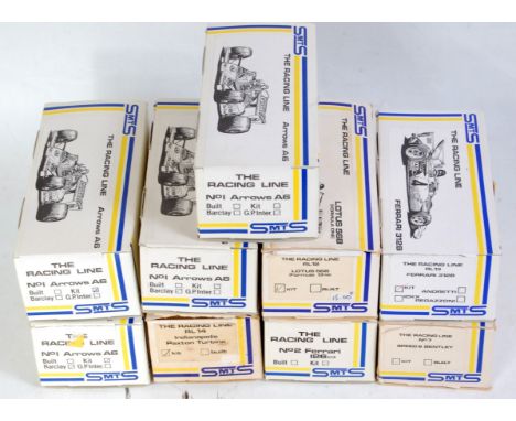 Nine various boxed SMTS scale model Technical Services 1/43 scale white metal classic car kit group, all appear as issued to 
