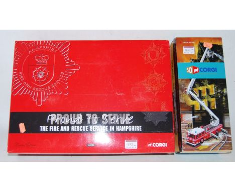 A Corgi Toys modern release emergency service boxed diecast group to include Ref. No. CC99152 The Fire &amp; Rescue Service i