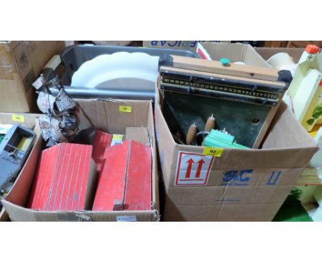 Three boxes of vintage toys