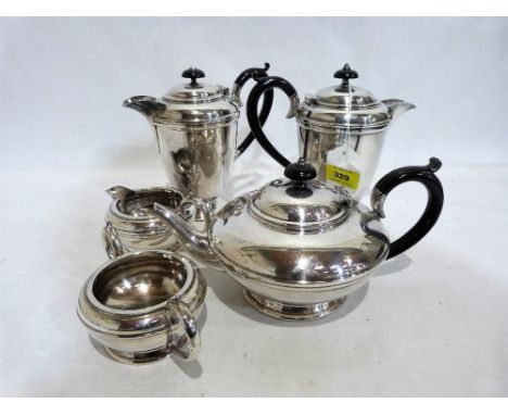 A four piece silver plated 'Civic' tea and coffee service