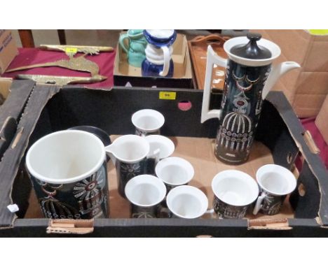 A Portmeirion 'Magic City' coffee service of 16 pieces