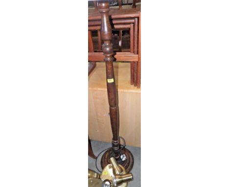 A lamp standard and spotlights