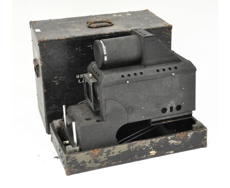 A US Army Airforce military projector and lantern slide, type B-2, specification no.31220, order no.43-8560-AF, in a large wo