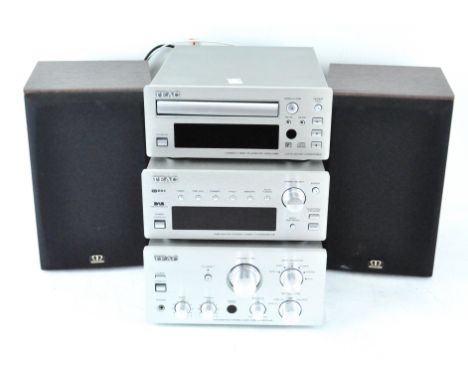 A selection of HI-FI equipment, including TEAC integrated stereo amplifier A-H300 mkII, TEAC DAB stereo tuner T-H300, CD play