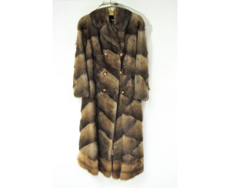 A vintage Canadian fur coat by Renfrew, on original hanger