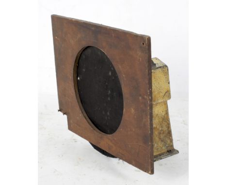 A Stentorian senior 1936 model speaker, no. 329/34, design 497335, mounted on a piece of mahogany and missing the remainder o