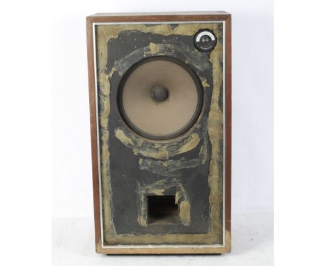 A vintage Celestian speaker with a high frequency unit, crossover model CO-3K, within a wooden case, 79.5cm x 44cm x 30cm
