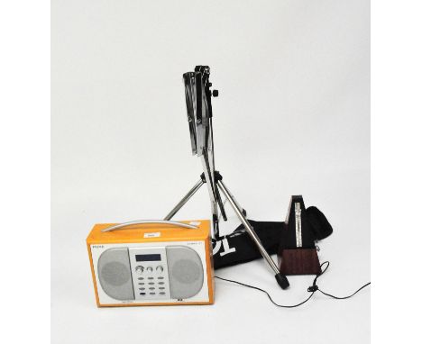 A Pure digital radio, a music stand and a metronome