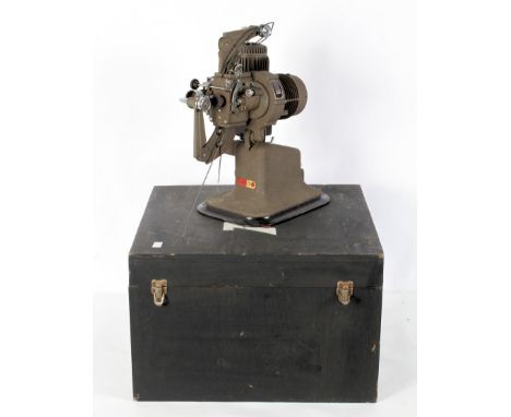 A Bell and Howell projector, bearing label for Morland Howell Braithwaite Ltd, with US Patent numbers, cased approx. 38cm hig