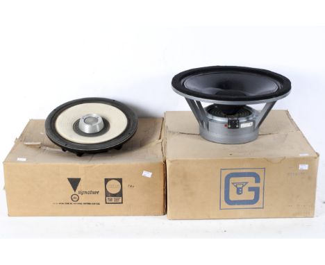 A Goodmans 15 inch Impedance 6 ohms speaker, together with a JBL 12, 8 ohms speaker, Model LE12C-1, diameter 30cm