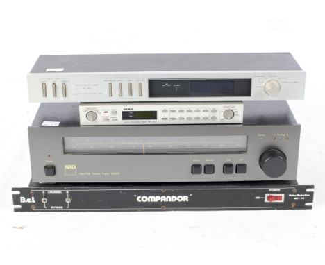 A NAD Stereo tuner 4020A, serial no. B4250648; a Compandor noise reduction unit BC-30, serial no. 1212; a Pioneer Audio Digit