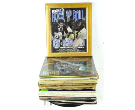 A selection of vintage Vinyl Records and musical memorabilia