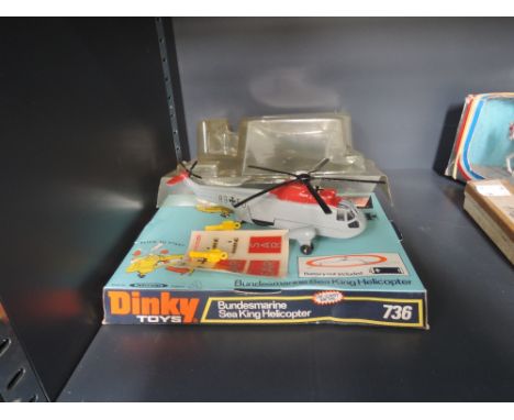 A Dinky die-cast, Bundesmarine Sea King helicopter, in original window display box 736