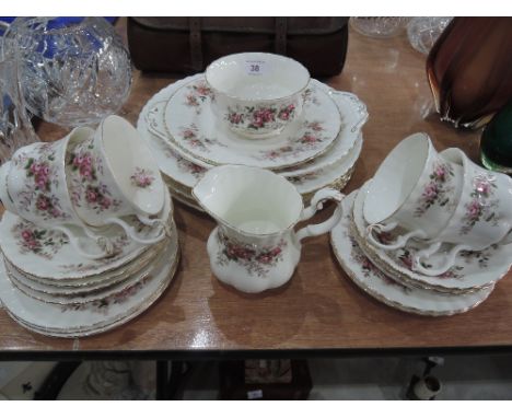 A Royal Albert Lavender Rose part tea service 27 pieces