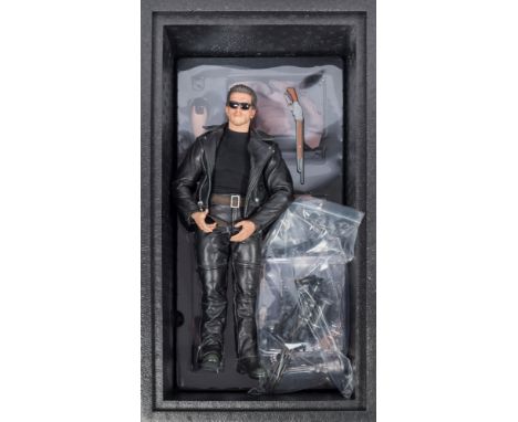 An Enterbay 1/4th scale Terminator 2 Judgement Day figure 'T-800':, (incomplete). 