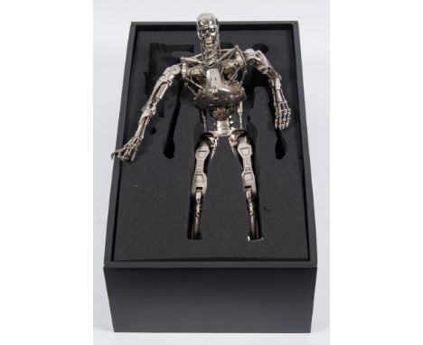 Two Hot Toys 1/4th scale Terminator Endoskeleton figures  and an Enterbay Terminator T2 collectors figure:, (accessories inco